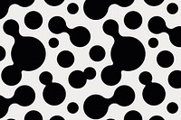 Abstract shape pattern background, circle liquid in black psd