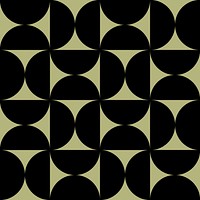 Abstract bauhaus background, retro pattern in green vector