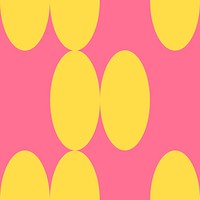 Pink retro pattern background, circle geometric vector