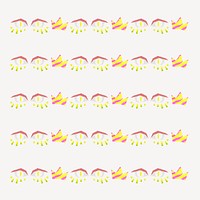 Funky eye brush pattern, cartoon graphic vector, compatible with AI