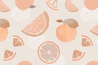 Pastel grapefruit background, fruit pattern with texture