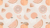 Pastel grapefruit HD wallpaper, fruit pattern with texture