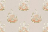 Glitter flame background, cute pattern design