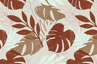 Earthy tropical pattern background, nature aesthetic