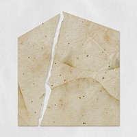 Torn vintage paper, aesthetic stationery vector