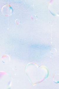 Cute soap bubble background, simple holographic illustration 