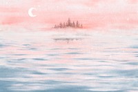 Kawaii sky background, simple pastel illustration 