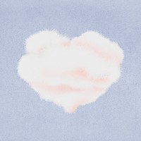 Pink cloud illustration, cute design