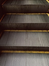 Escalator stairs close up, free public domain CC0 image.
