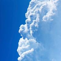 Free cloudy sky image, public domain view CC0 photo.