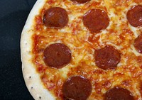 Free Pepporoni pizza photo, public domain food CC0 image.