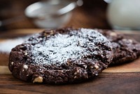 Homemade chocolate cookies. Free public domain CC0 photo.