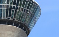 Free air control tower image, public domain transportation CC0 photo.