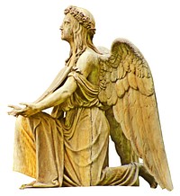 Free angel statue image, public domain sculpture CC0 photo.