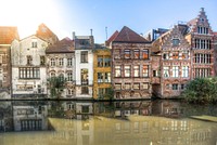 Free Ghent river, Belgium photo, public domain travel CC0 image.