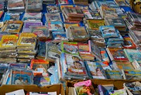 Magazines at a flea market, unknown location - 22 April 2018