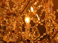 Free closeup on chandelier photo, public domain CC0 image.