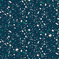 Navy terrazzo seamless pattern texture marble background vector