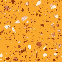 Tangerine orange terrazzo seamless pattern texture marble background vector