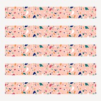 Pink pastel terrazzo illustrator pattern brush vector add-on