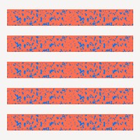 Orange and blue fleck terrazzo illustrator pattern brush vector add-on