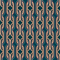 Interlaced chain pattern Instagram post  background, blue geometric design