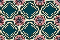 Geometric pattern blue background, abstract retro style 