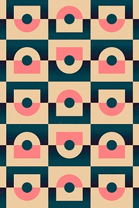 Seamless geometric background, abstract retro pattern design 