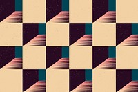 Square pattern background, 3D geometric design 