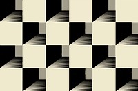 Geometric pattern background, seamless 3d cube design vector