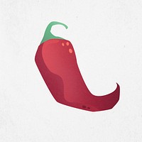 Mexican Jalapeno illustration, hot pepper 