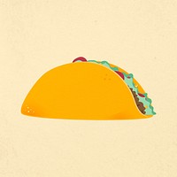 Mexican food clip art, Taco illustration