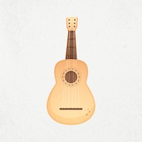 Mexican guitar clipart, acoustic instrument psd