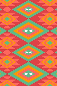 Mexican tribal pattern background, traditional style