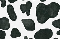 Cow pattern background seamless, social media banner psd