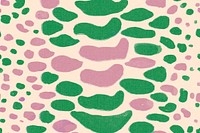 Snake pattern background pink & green seamless, social media banner