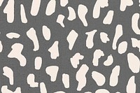 Deer pattern gray background seamless, social media banner vector