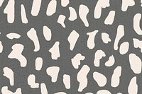 Deer pattern gray background seamless, social media banner psd