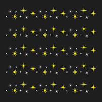 Sparkling star pattern illustrator brush, festive gold vector add-on set