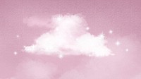 Pink aesthetic HD wallpaper, cloud in sparkling sky background