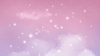 Aesthetic sky computer wallpaper, sparkling stars in pink background