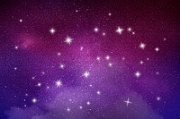 Space background, aesthetic sparkling dark purple sky design