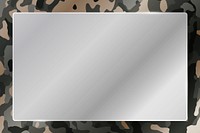 Military camouflage pattern frame background vector