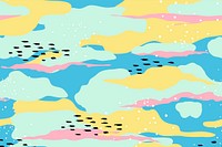 Camouflage pattern background, pastel navy print design vector