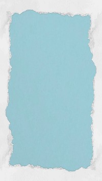 Blue frame phone wallpaper, paper texture creative background vector