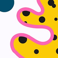 Fun colorful background, yellow polka dot pattern 