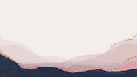 Aesthetic landscape computer wallpaper, pink crayon texture