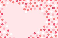 Cute pink background girl theme valentine’s vector.