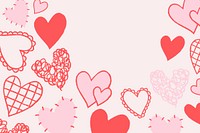 Valentine’s background heart shape design