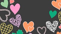 Colorful heart desktop wallpaper, valentine&rsquo;s background
